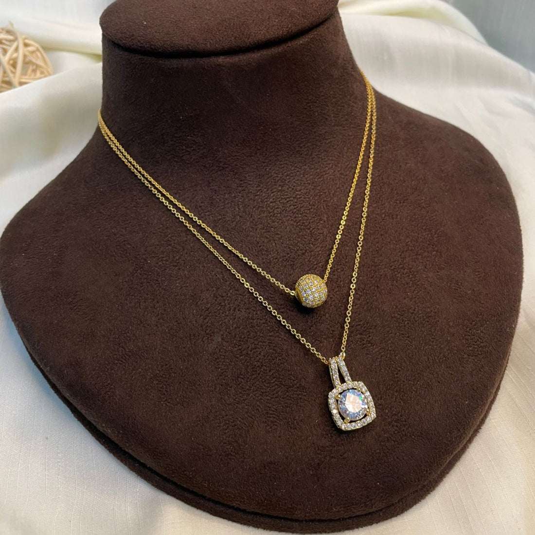 Beautiful Two Daily wear Pendant & Chain Combo - Abdesignsjewellery