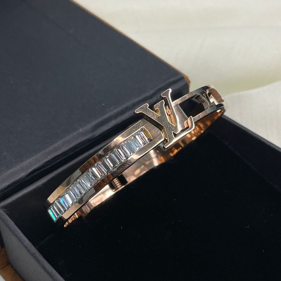 Rose Gold LV Hand Bracelet