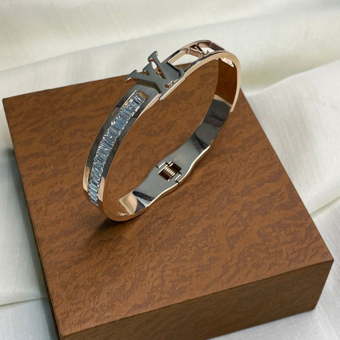 Rose Gold LV Hand Bracelet