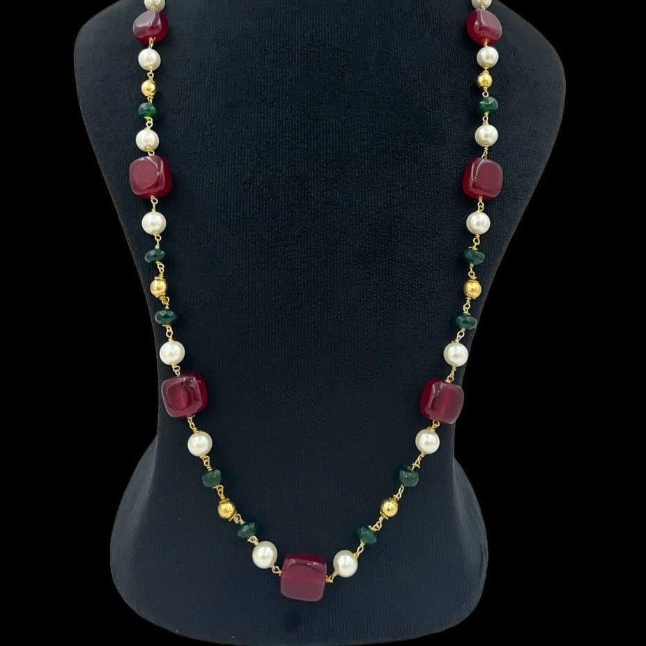 Royal High Quality Colourful Pearl Beads Mala