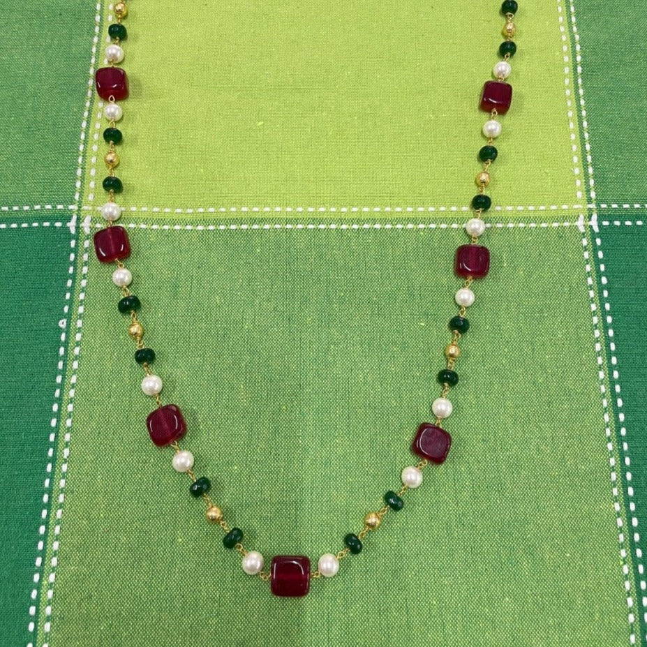 Royal High Quality Colourful Pearl Beads Mala