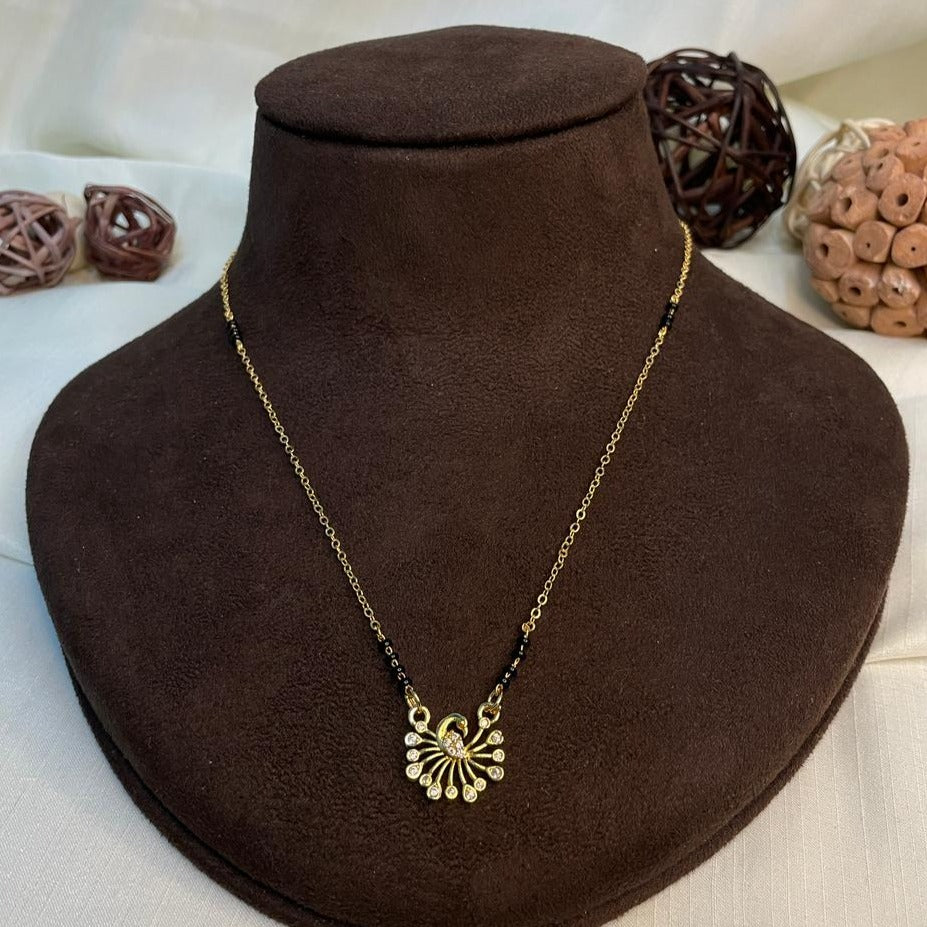 Twinkling Beautiful Peacock Mangalsutra
