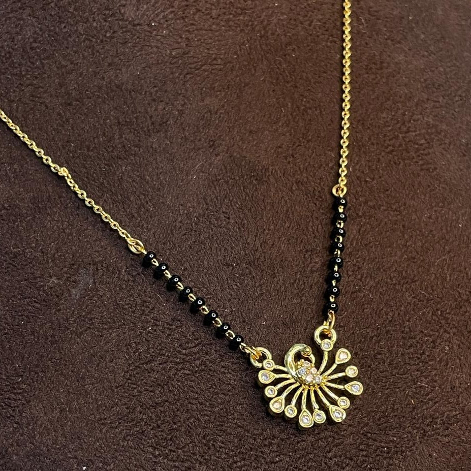 Twinkling Beautiful Peacock Mangalsutra