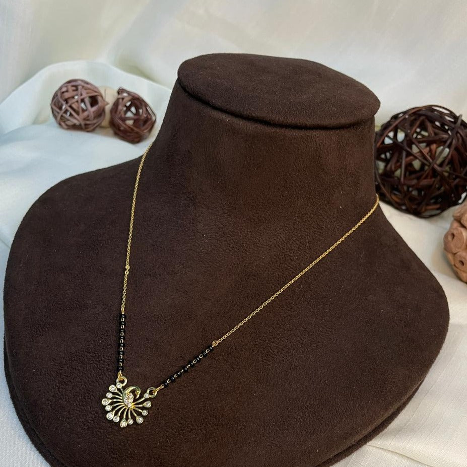 Twinkling Beautiful Peacock Mangalsutra