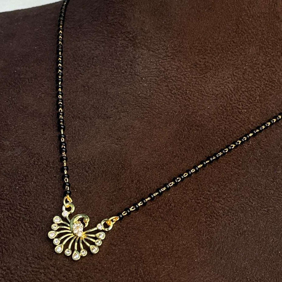 Twinkling Beautiful Peacock Mangalsutra