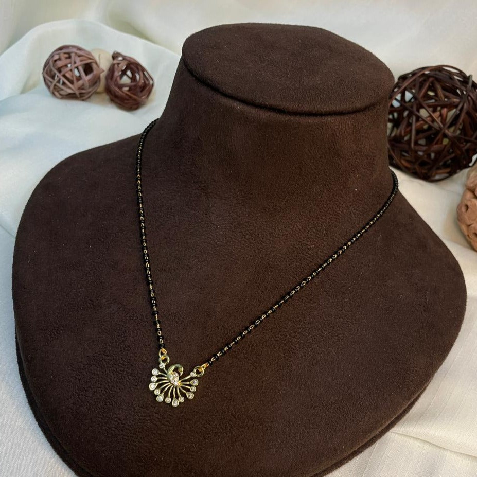 Twinkling Beautiful Peacock Mangalsutra