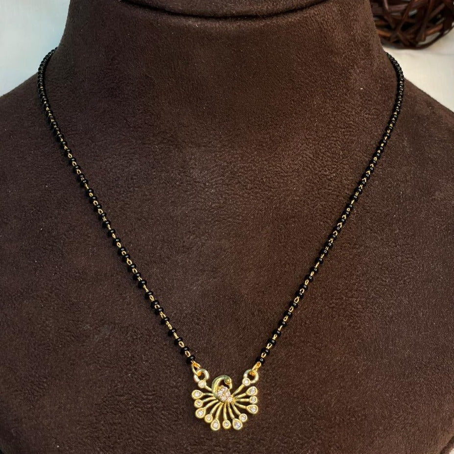 Twinkling Beautiful Peacock Mangalsutra