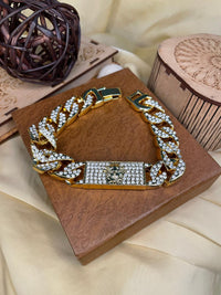 Thumbnail for Versace Gold Plated Diamond Hand Bracelet