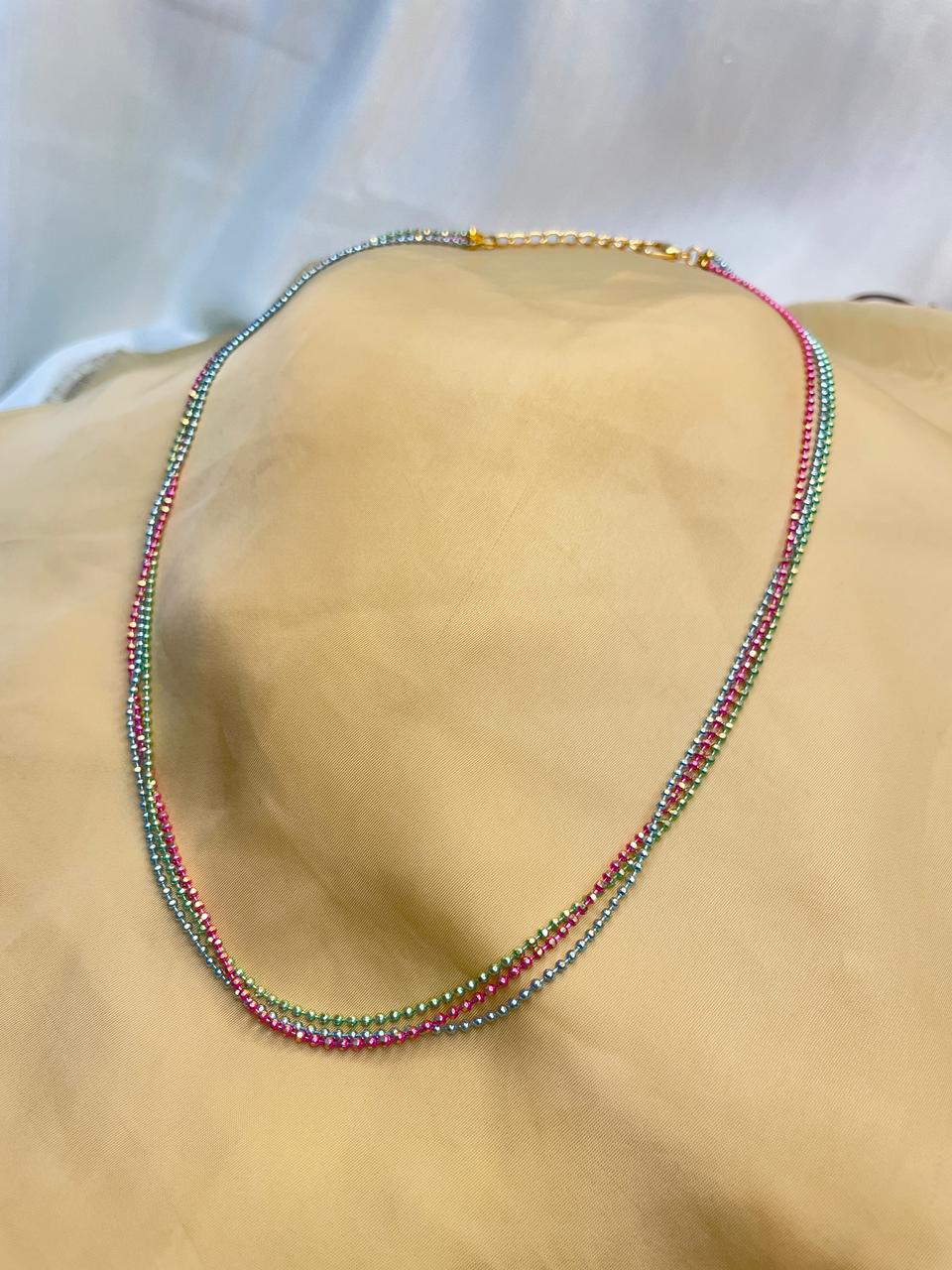 Dailywear Rainbow Small Necklace Chain - Abdesignsjewellery