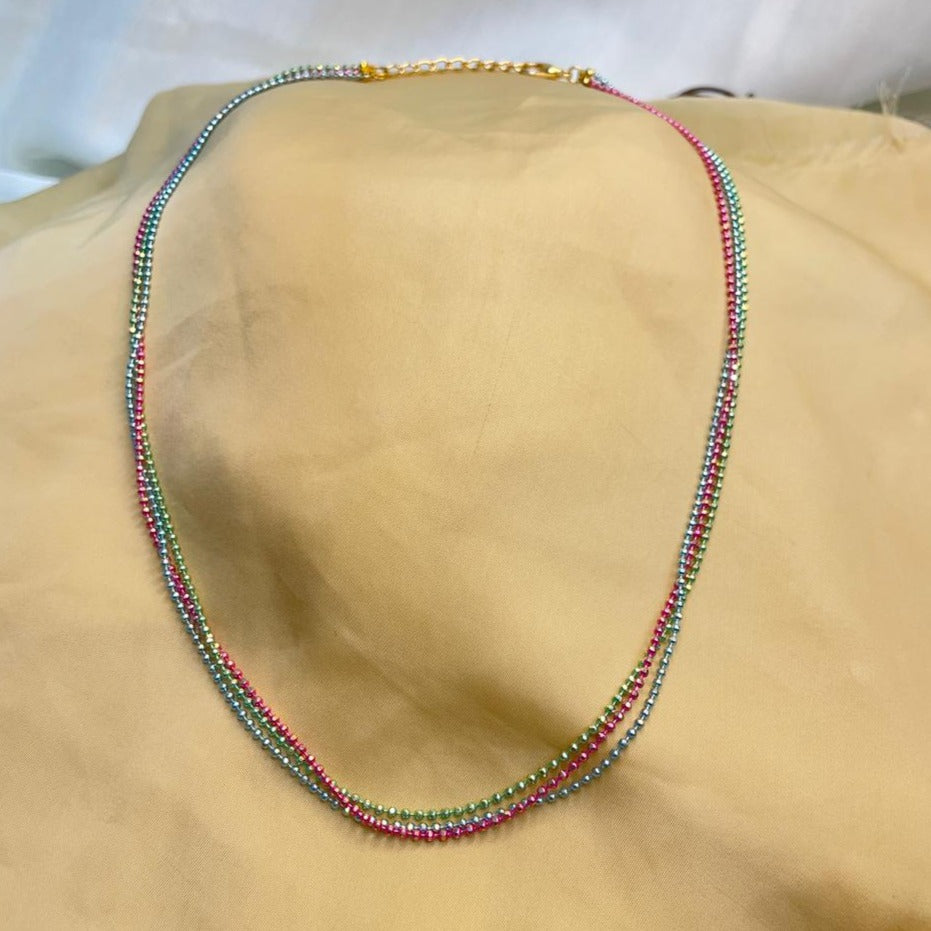 Dailywear Rainbow Small Necklace Chain - Abdesignsjewellery