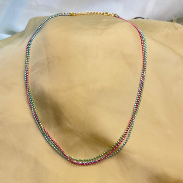 Dailywear Rainbow Small Necklace Chain - Abdesignsjewellery