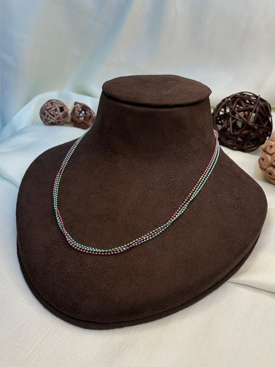 Dailywear Rainbow Small Necklace Chain - Abdesignsjewellery