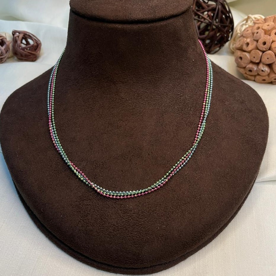 Dailywear Rainbow Small Necklace Chain - Abdesignsjewellery