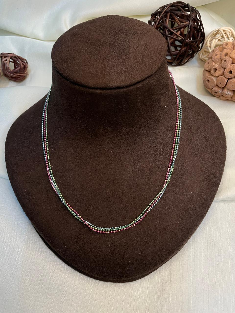 Dailywear Rainbow Small Necklace Chain - Abdesignsjewellery