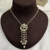 Thumbnail for Gold Polki Kundan Pendent Set Necklace - Abdesignsjewellery