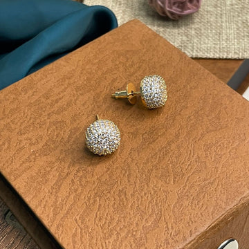 Disco Ball AD Stud Earring - Abdesignsjewellery