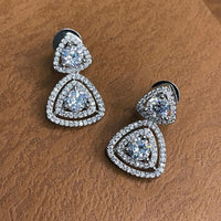 Thumbnail for Trillion Diamond Stud Earring