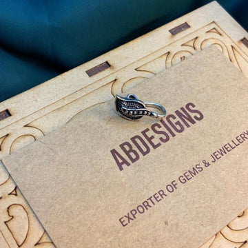 Cute Leaf Silver Nose Pin - Abdesignsjewellery