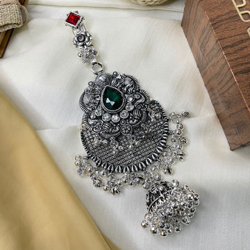 Floral Silver Antique Juda pin - Abdesignsjewellery