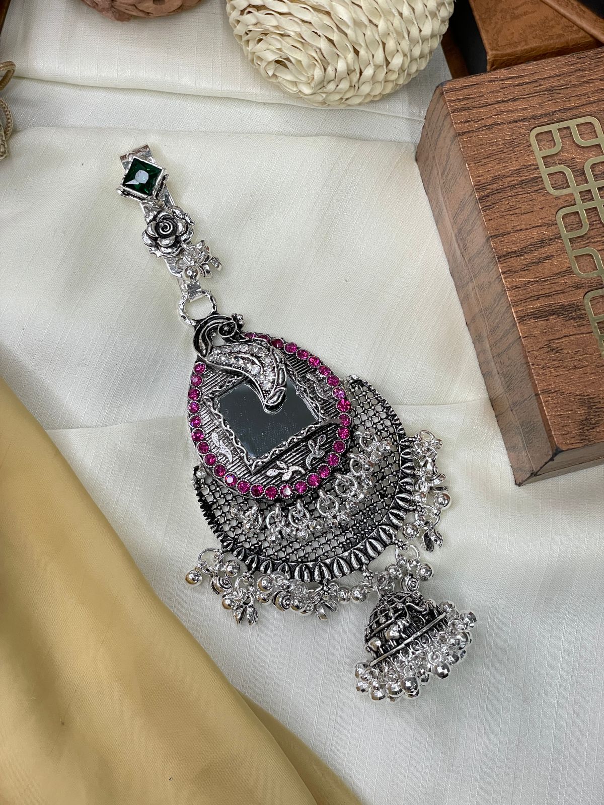 Pink Fancy Silver Antique Juda pin