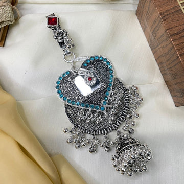 Sky Blue Silver Fancy Juda Pin