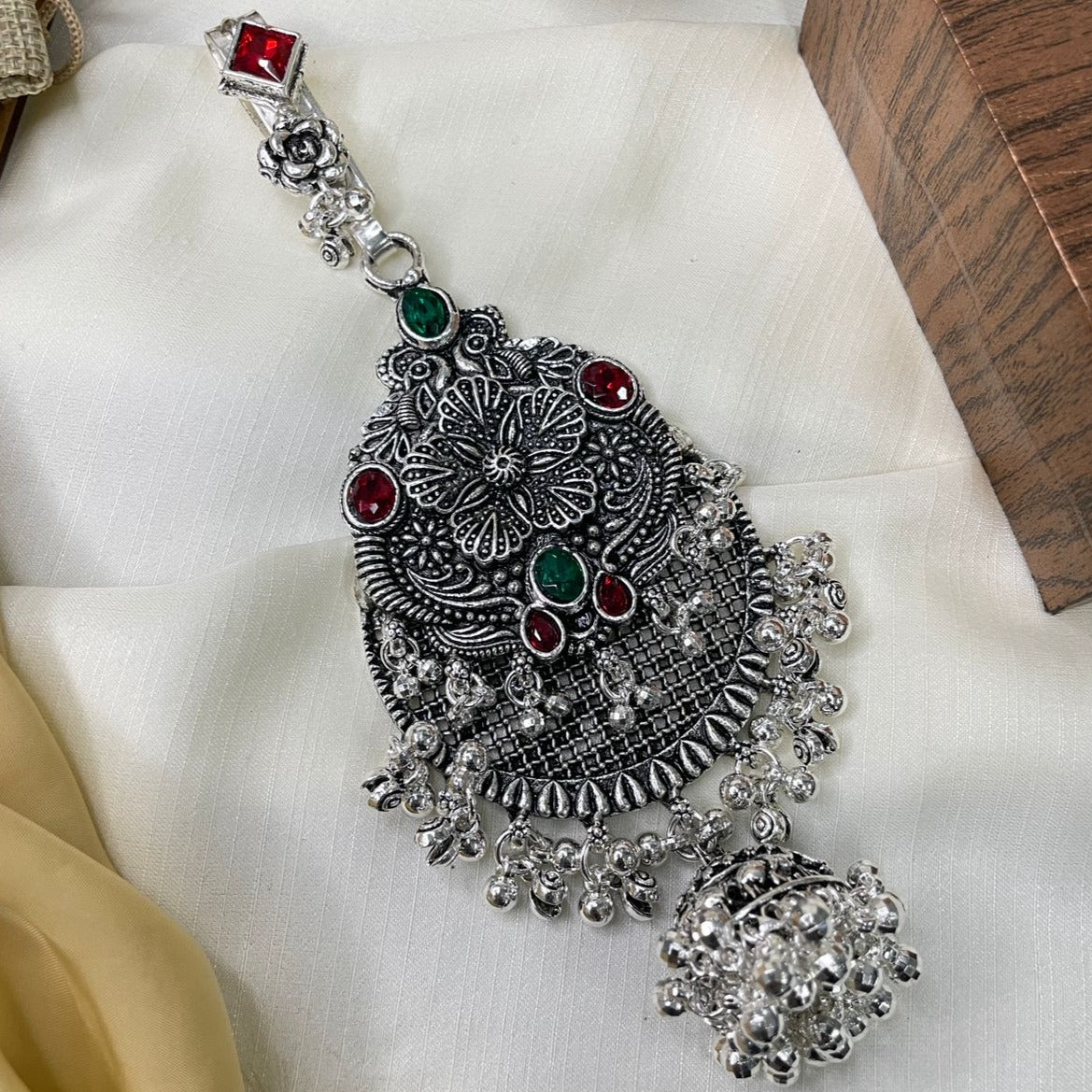 Floral Silver Trending Juda Pin - Abdesignsjewellery