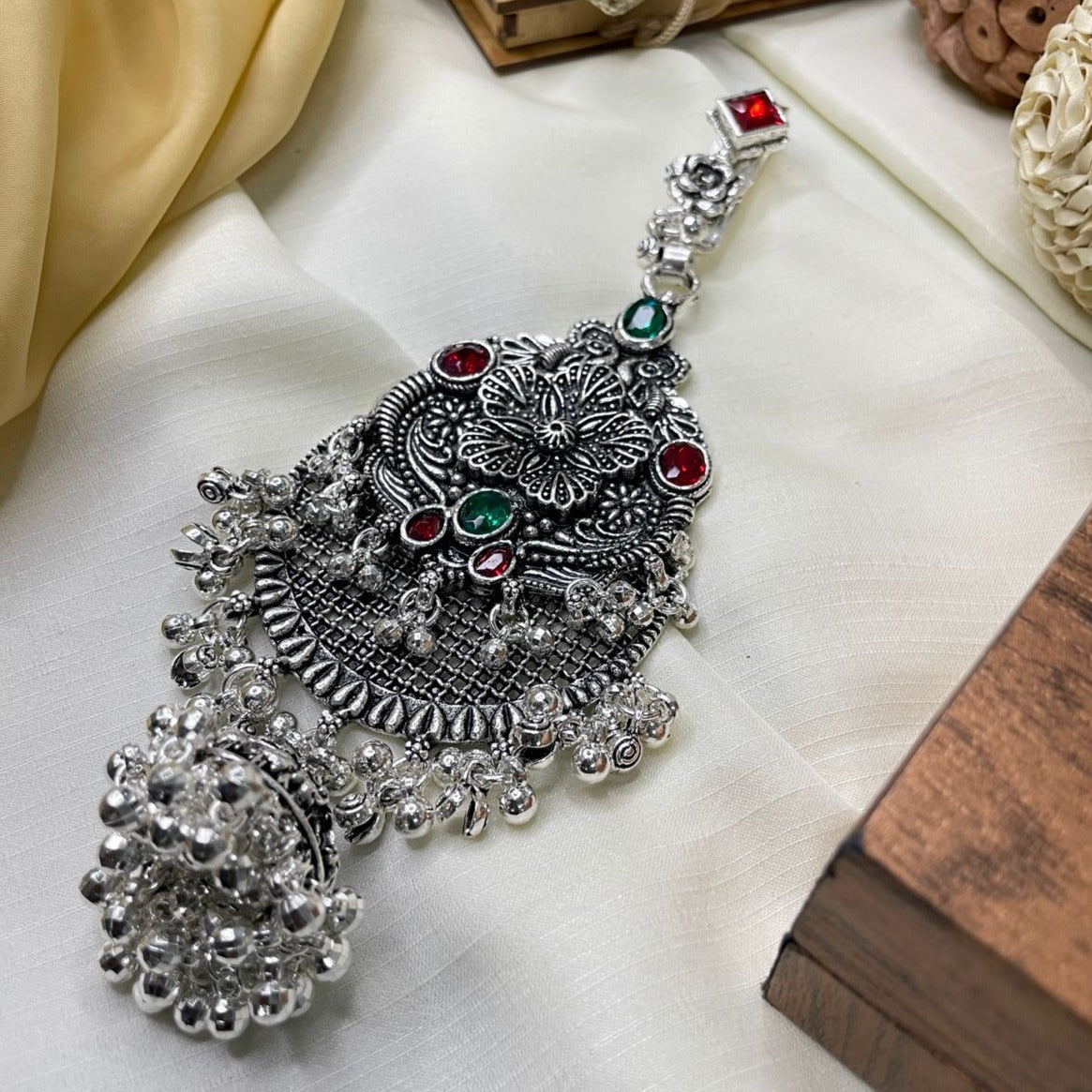 Floral Silver Trending Juda Pin - Abdesignsjewellery