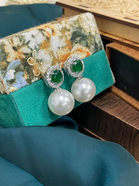 Thumbnail for Modern Party Round Crystal Statement Earring