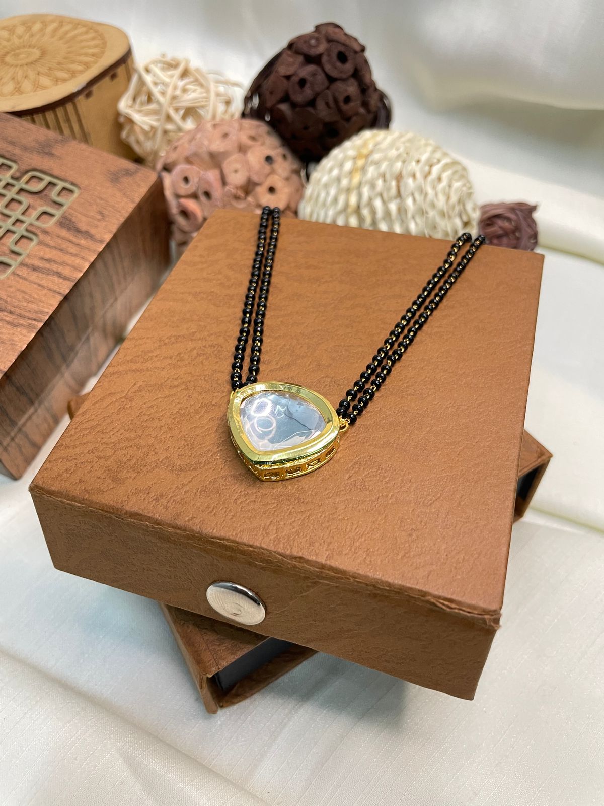 Traditional Unique Polki Mangalsutra