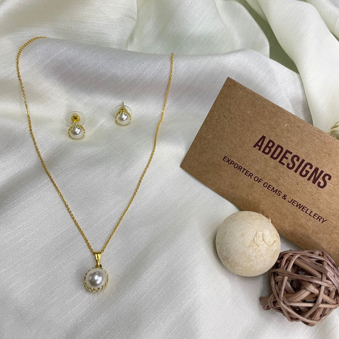 Dailywear Pearl Pendent Chain - Abdesignsjewellery