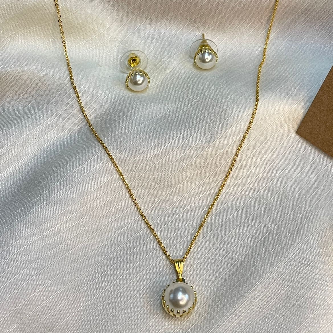 Dailywear Pearl Pendent Chain - Abdesignsjewellery