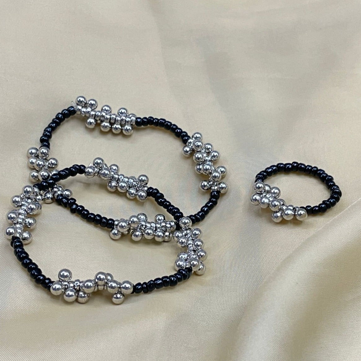 Elegant Silver Gungru Bracelet Combo - Abdesignsjewellery