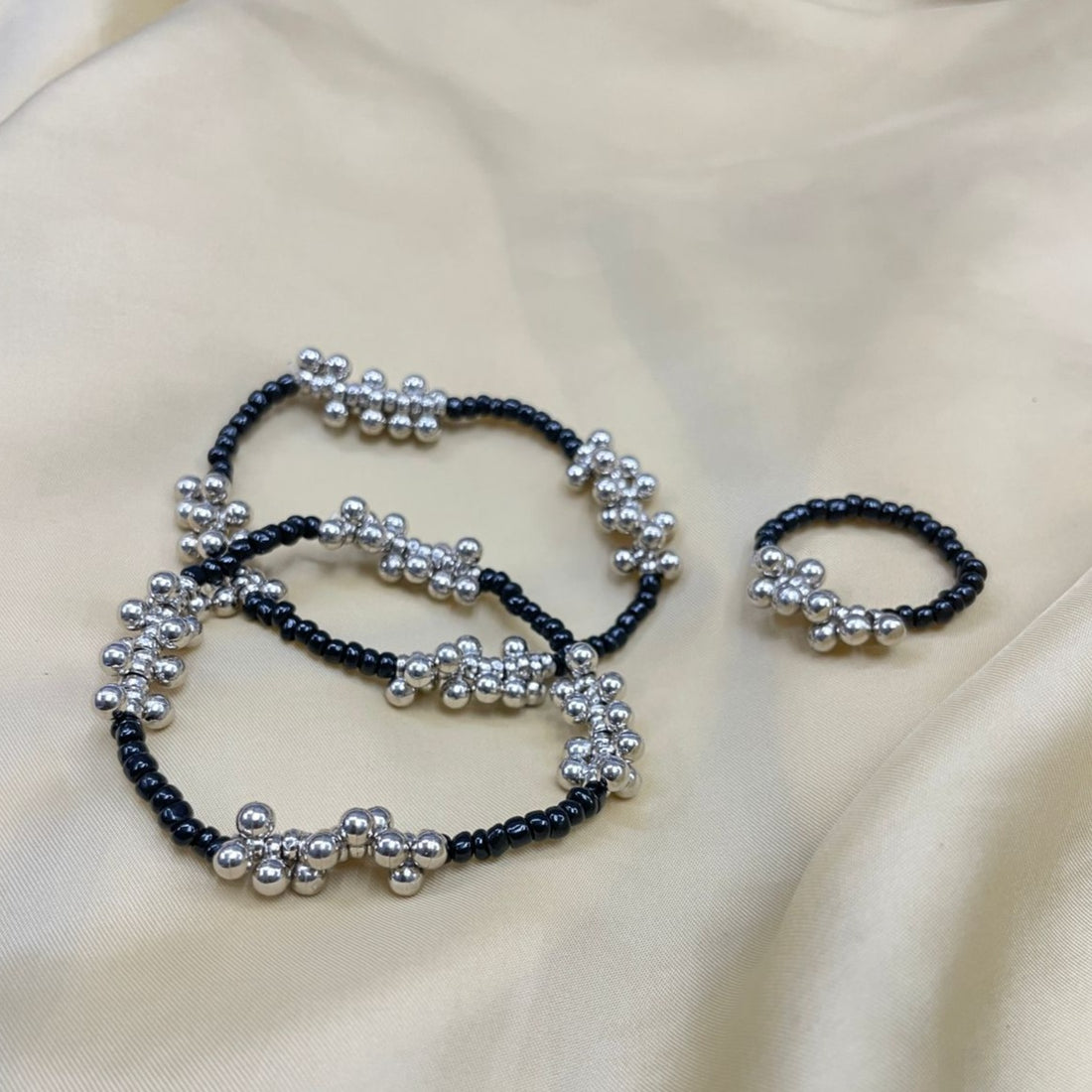 Elegant Silver Gungru Bracelet Combo - Abdesignsjewellery
