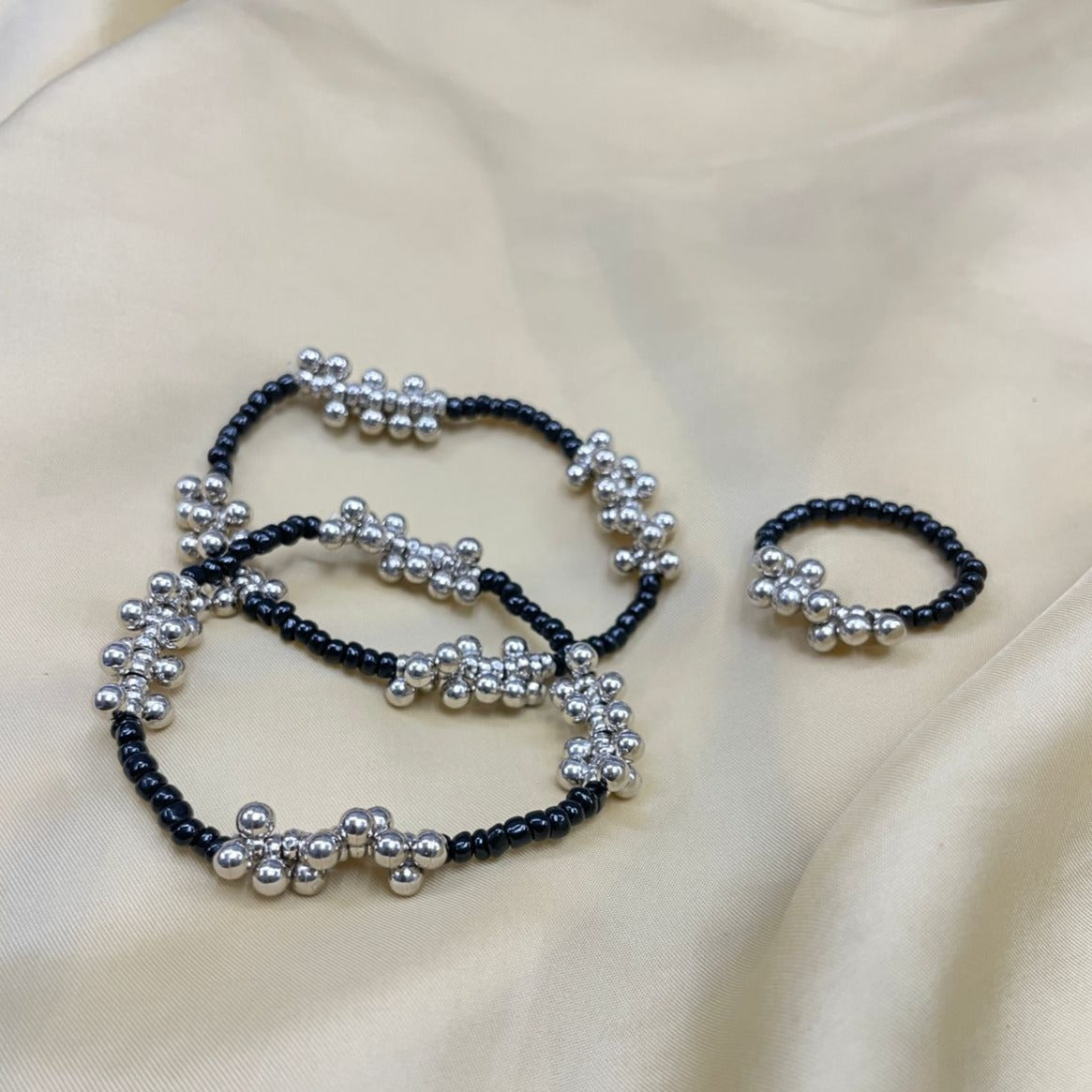 Elegant Silver Gungru Bracelet Combo - Abdesignsjewellery