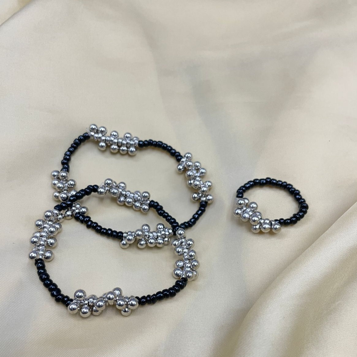 Elegant Silver Gungru Bracelet Combo - Abdesignsjewellery