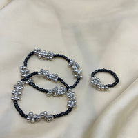 Thumbnail for Elegant Silver Gungru Bracelet Combo - Abdesignsjewellery