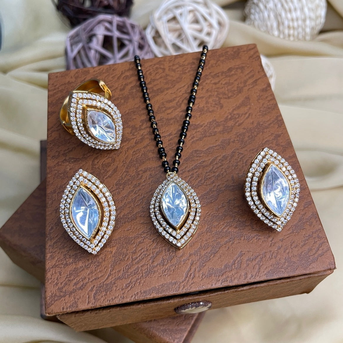 High Quality Charming Marquis Polki Mangalsutra