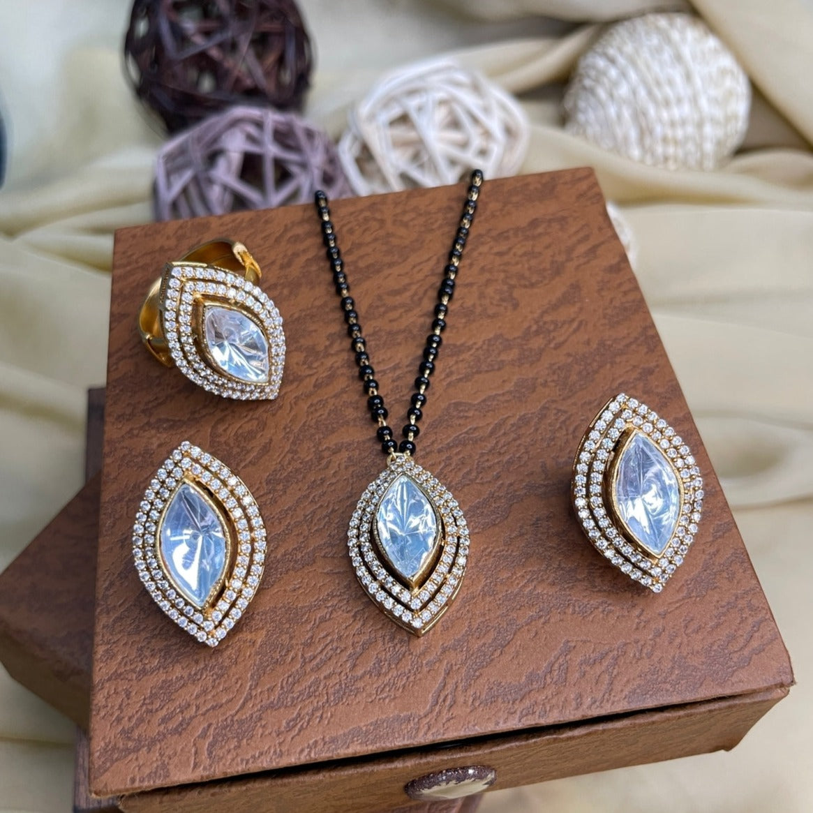 High Quality Charming Marquis Polki Mangalsutra