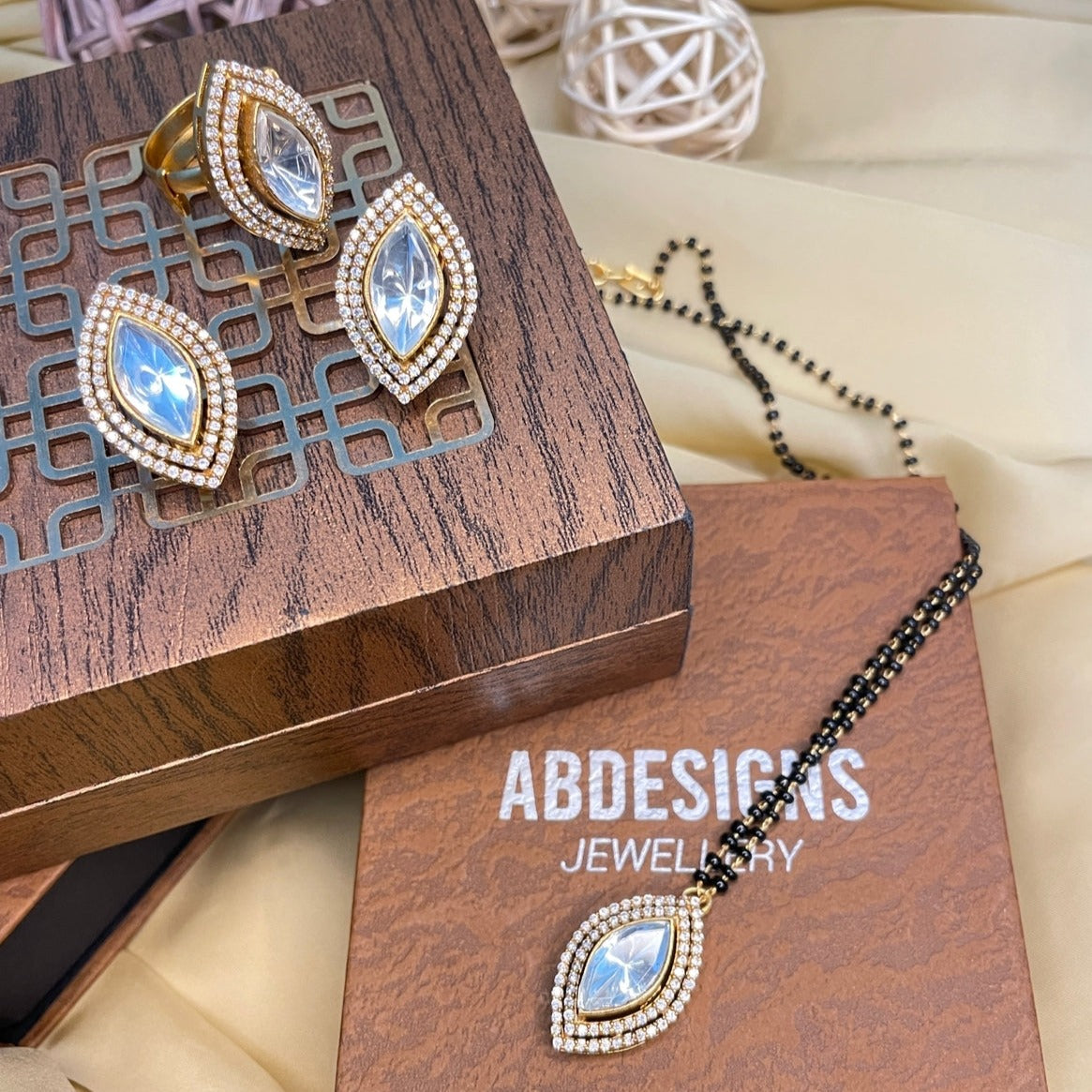 High Quality Charming Marquis Polki Mangalsutra