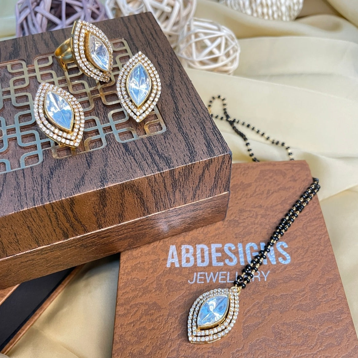 High Quality Charming Marquis Polki Mangalsutra