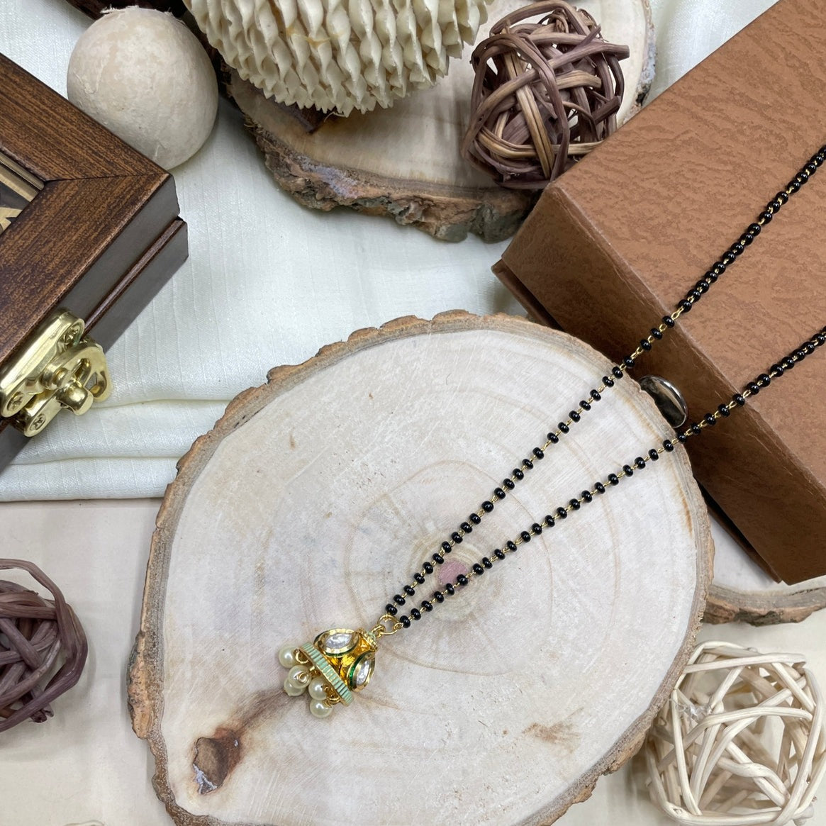 Attractive Polki Mangalsutra - Abdesignsjewellery