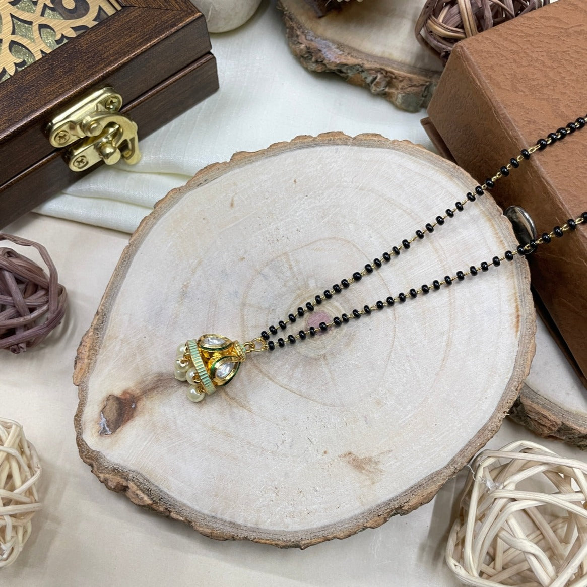 Attractive Polki Mangalsutra - Abdesignsjewellery