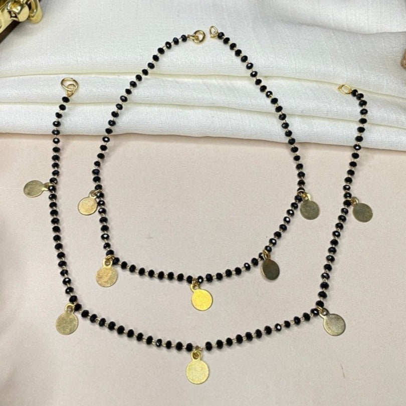 Charming Round Crystal Bead Anklet - Abdesignsjewellery