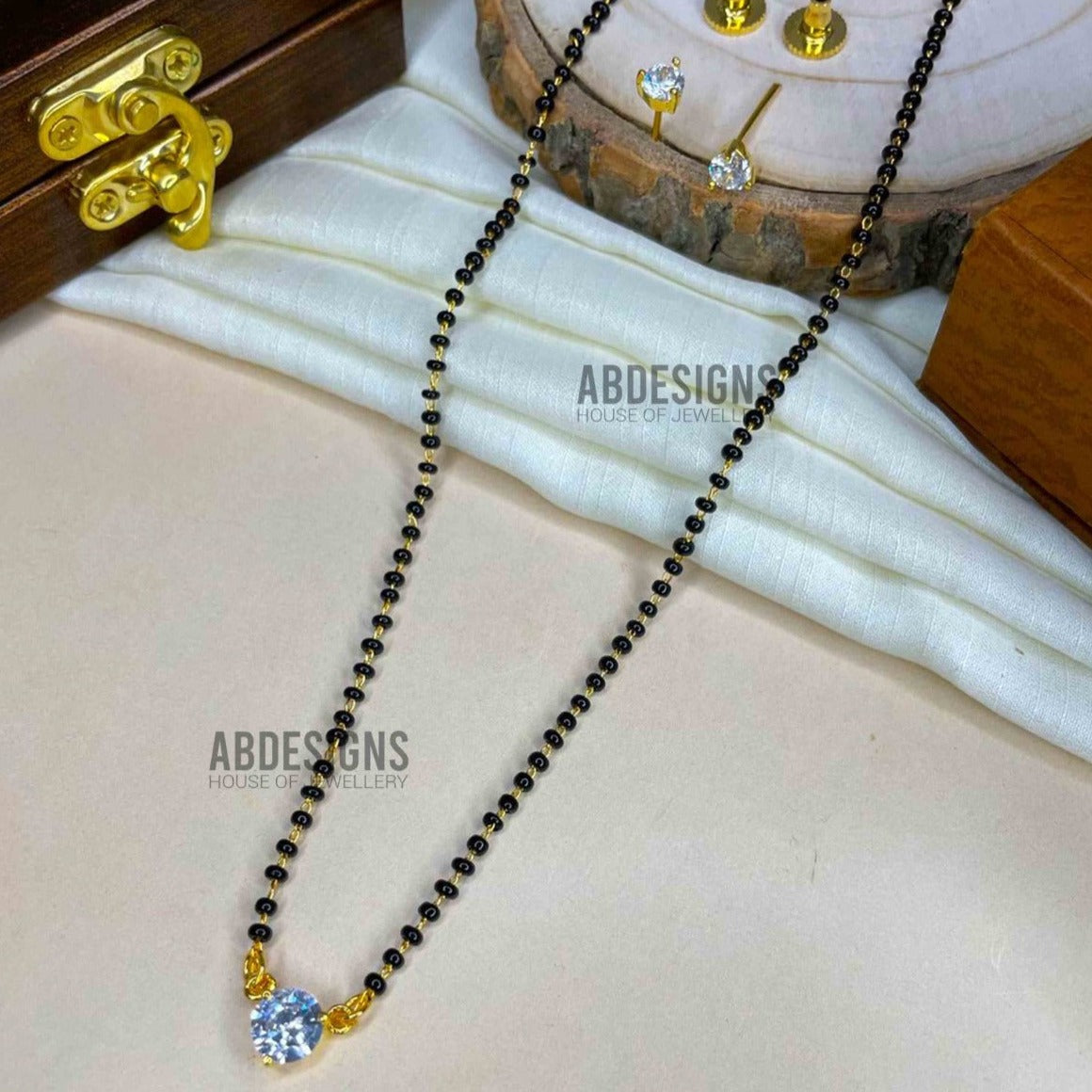 Surbhi Jyoti Inspired From Naagin-3 Solitaire Diamond Mangalsutra - Abdesignsjewellery