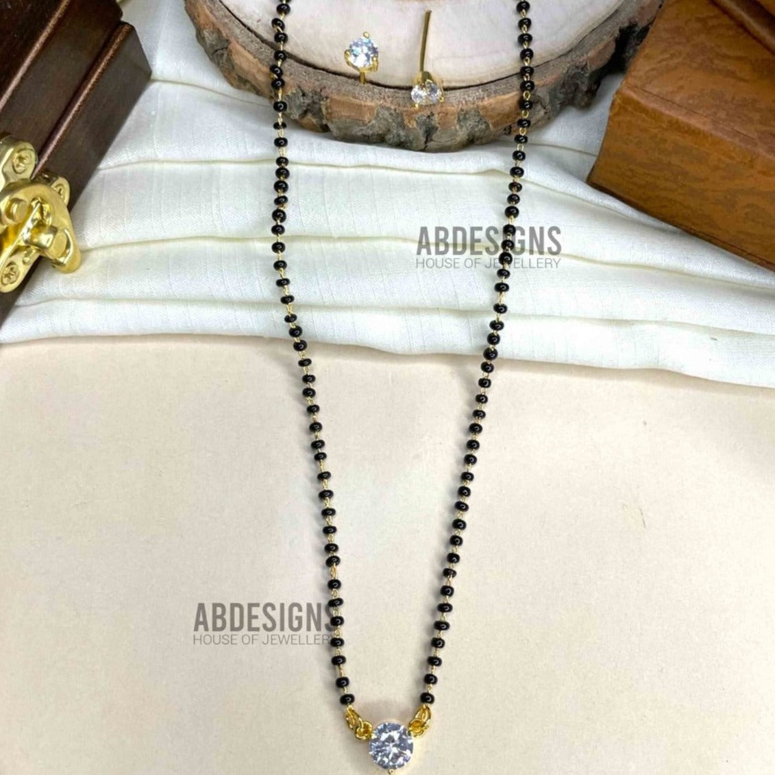 Surbhi Jyoti Inspired From Naagin-3 Solitaire Diamond Mangalsutra - Abdesignsjewellery
