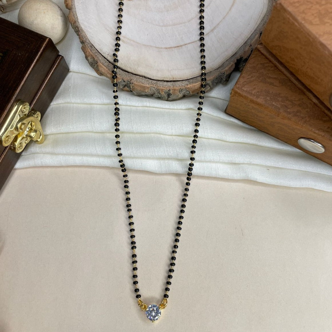 Surbhi Jyoti Inspired From Naagin-3 Solitaire Diamond Mangalsutra - Abdesignsjewellery