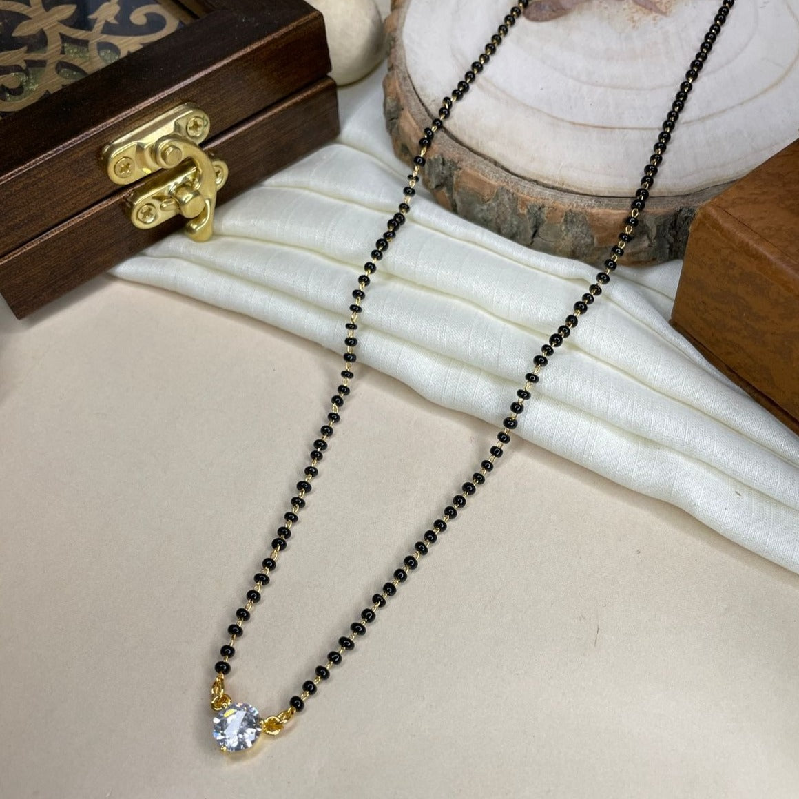 Surbhi Jyoti Inspired From Naagin-3 Solitaire Diamond Mangalsutra - Abdesignsjewellery