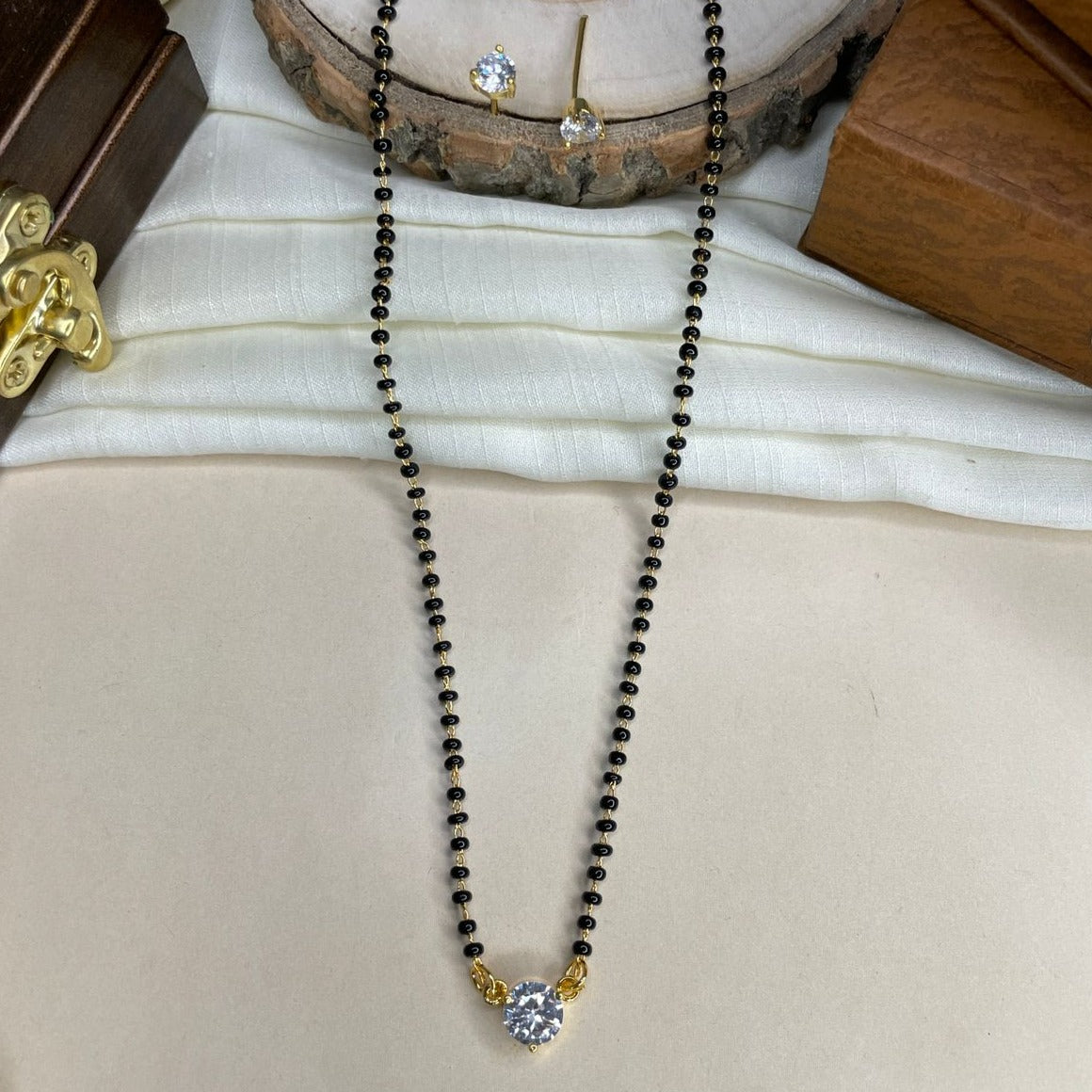 Surbhi Jyoti Inspired From Naagin-3 Solitaire Diamond Mangalsutra - Abdesignsjewellery