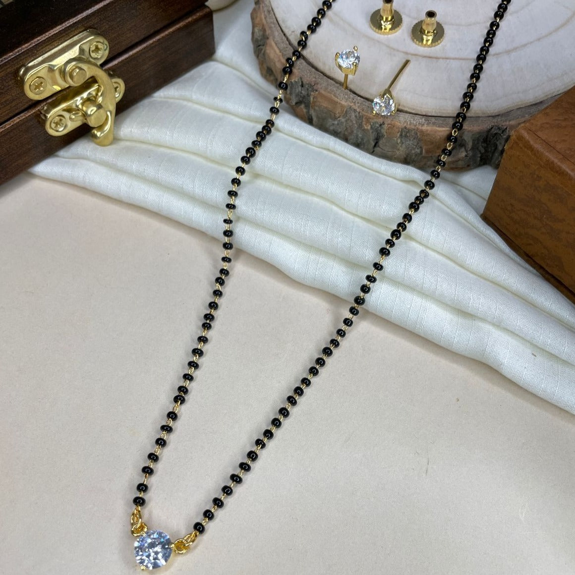 Surbhi Jyoti Inspired From Naagin-3 Solitaire Diamond Mangalsutra - Abdesignsjewellery