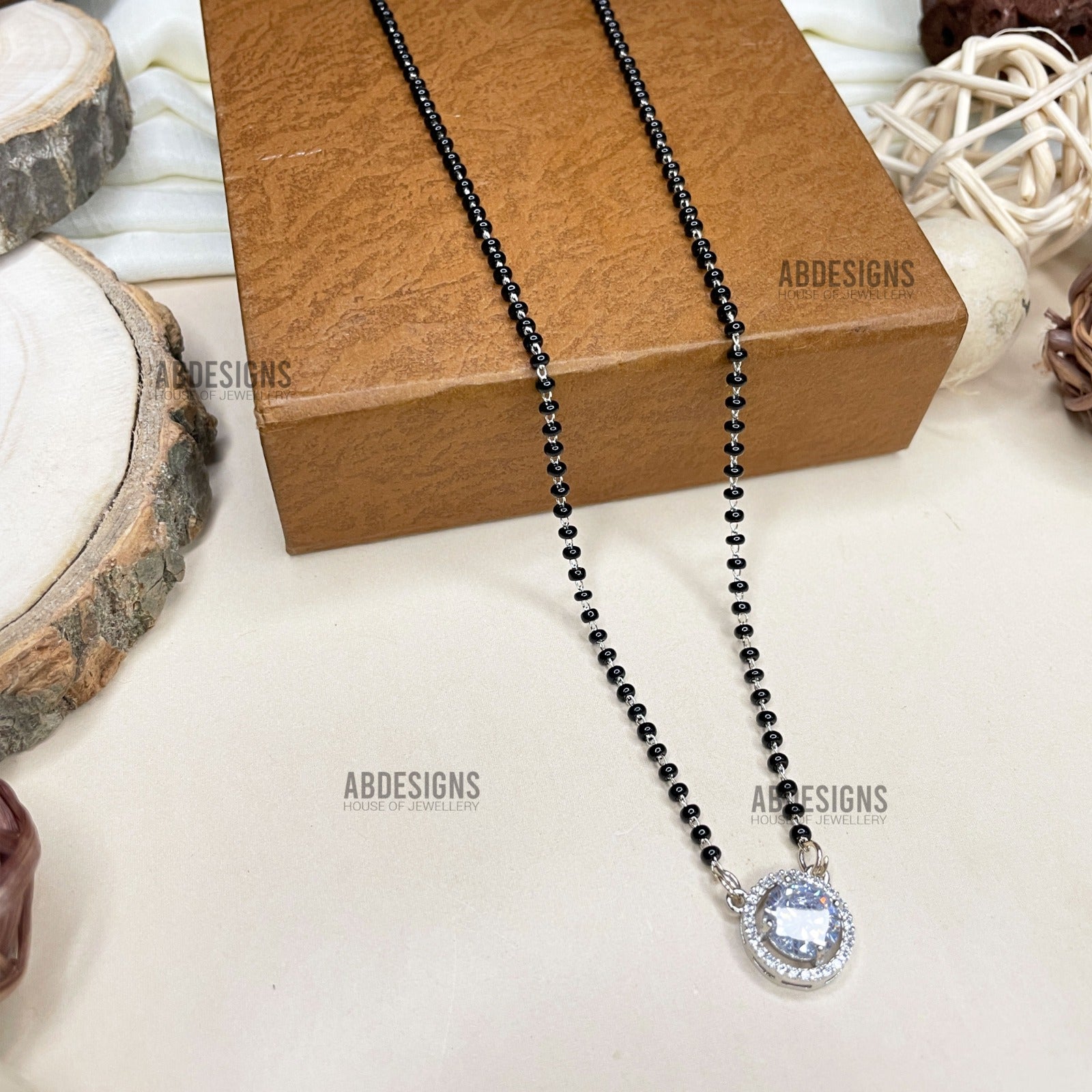 Karishma Tanna Wedding Inspired Round Stone Mangalsutra